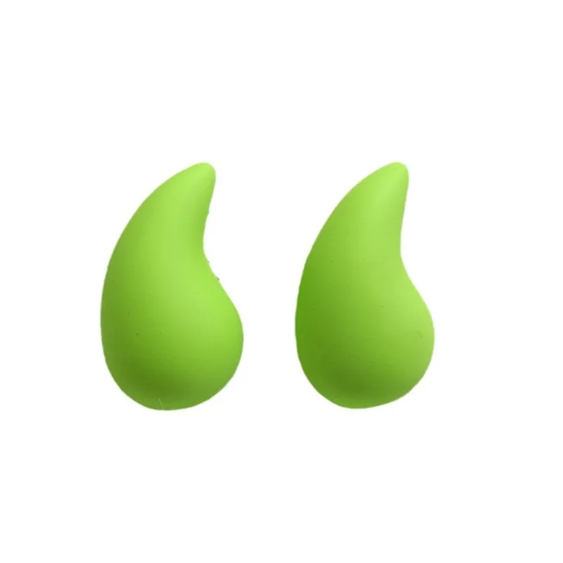 Matte Red Teardrop Stud Earrings