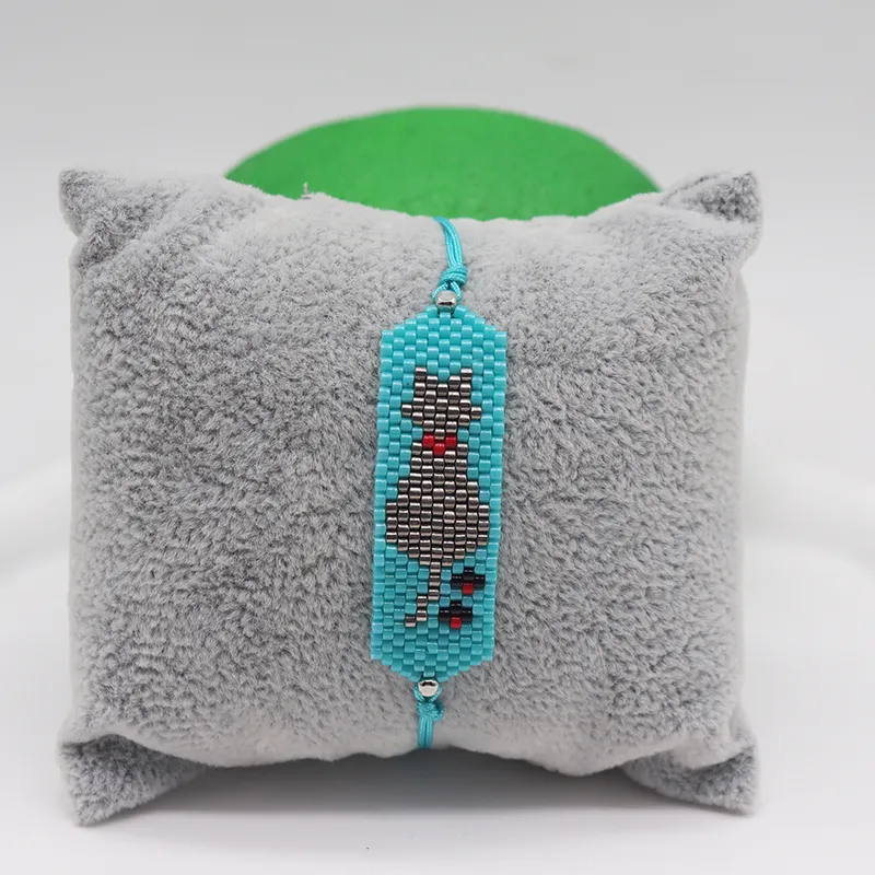 Beaded Cat Bracelet