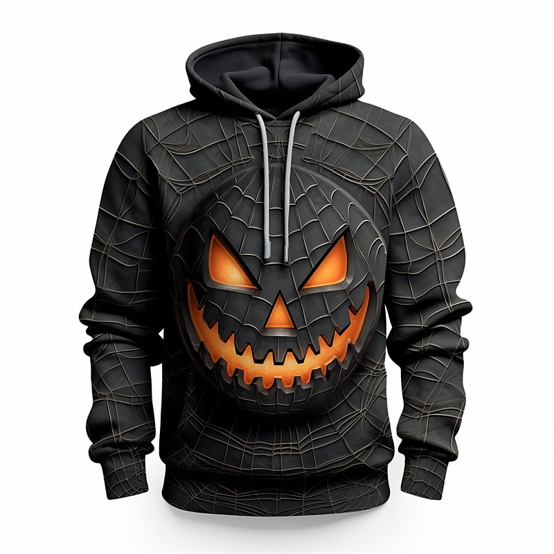 Halloween Pumpkin Face 3D Hoodie