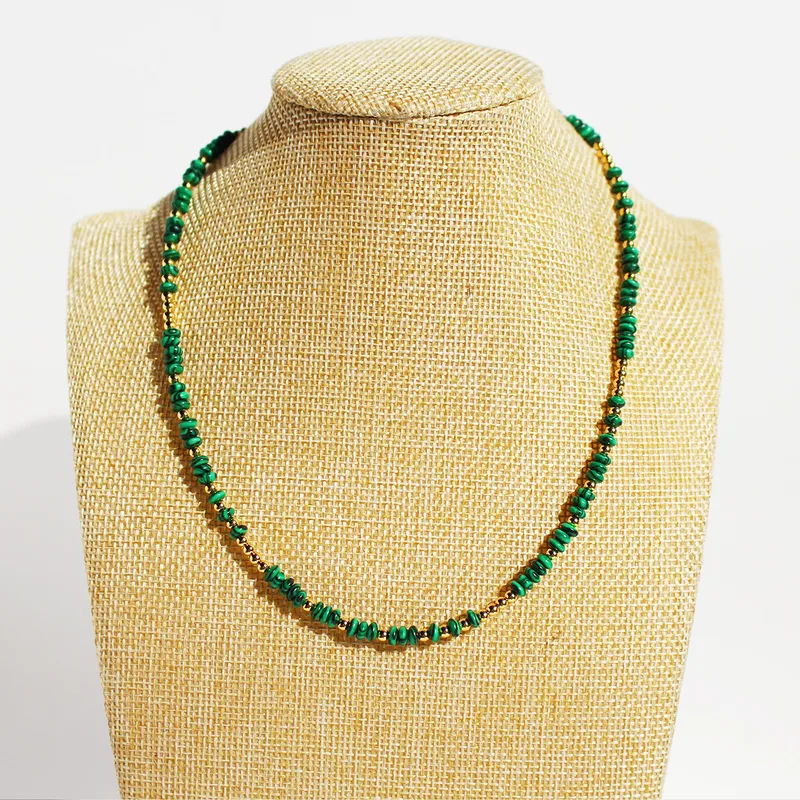 Elegant Green Beaded Necklace