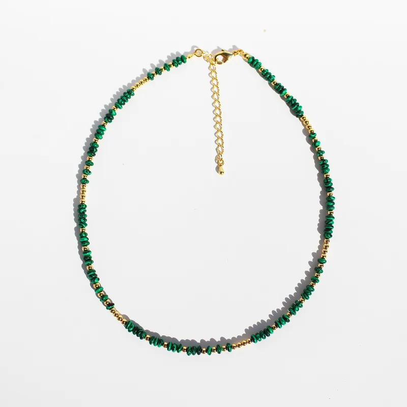 Elegant Green Beaded Necklace