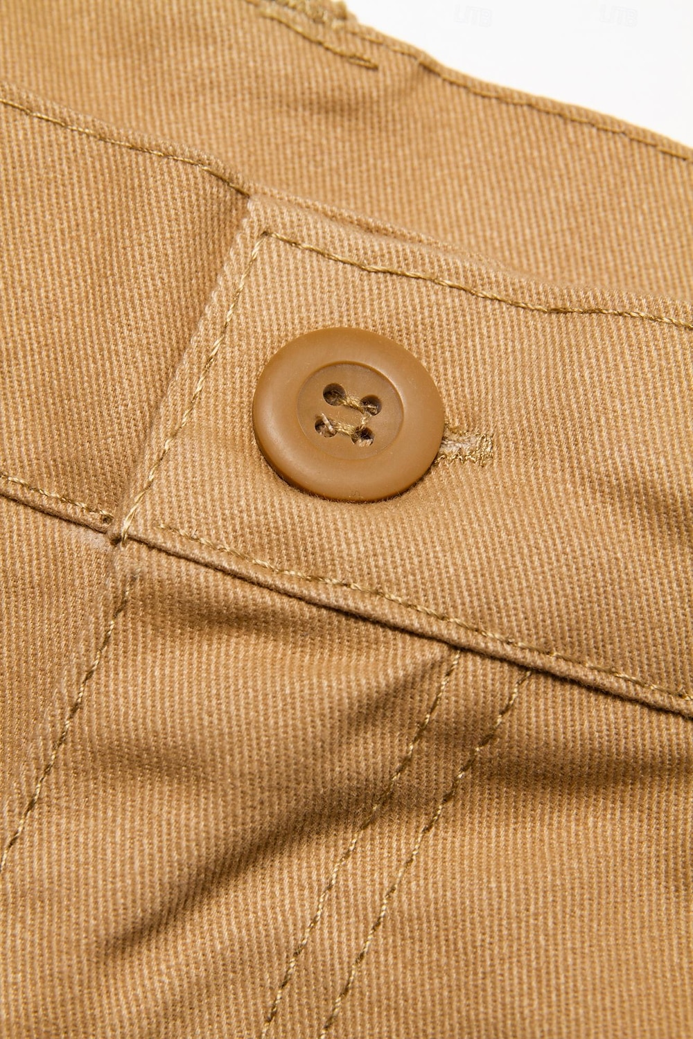 Cargo Shorts With Drawstring, Multi-Pocket, Knee-Length, Casual Wear