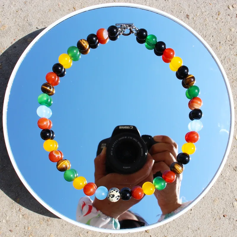 Vibrant Multicolor Beaded Necklace