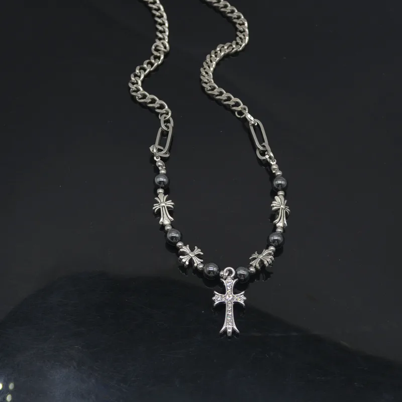 Stylish Cross Pendant Alloy Necklace