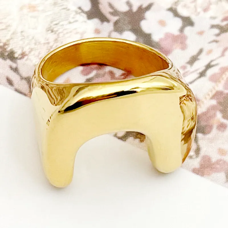 U Shape Gold Plated Rings