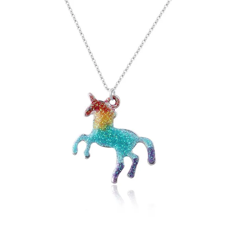 Enchanting Rainbow Unicorn Necklace