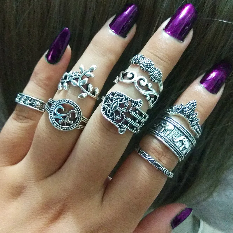 Animal Plant Elephant Gemstone Rings
