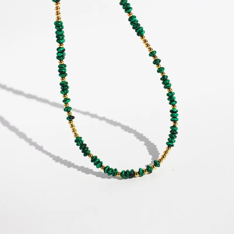 Elegant Green Beaded Necklace