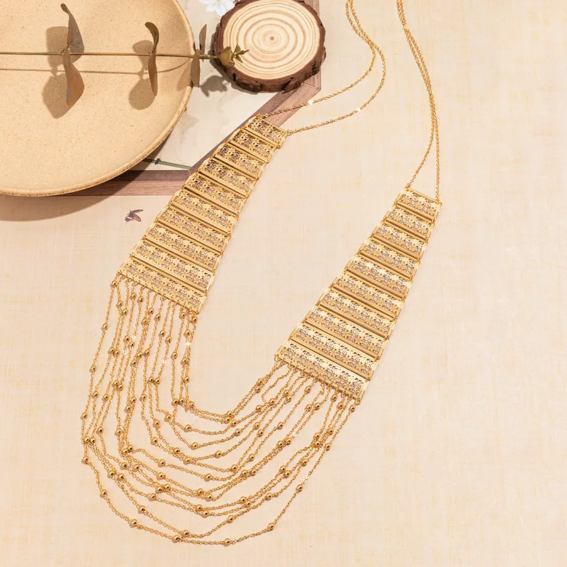 Elegant Multi-Layered Statement Necklace